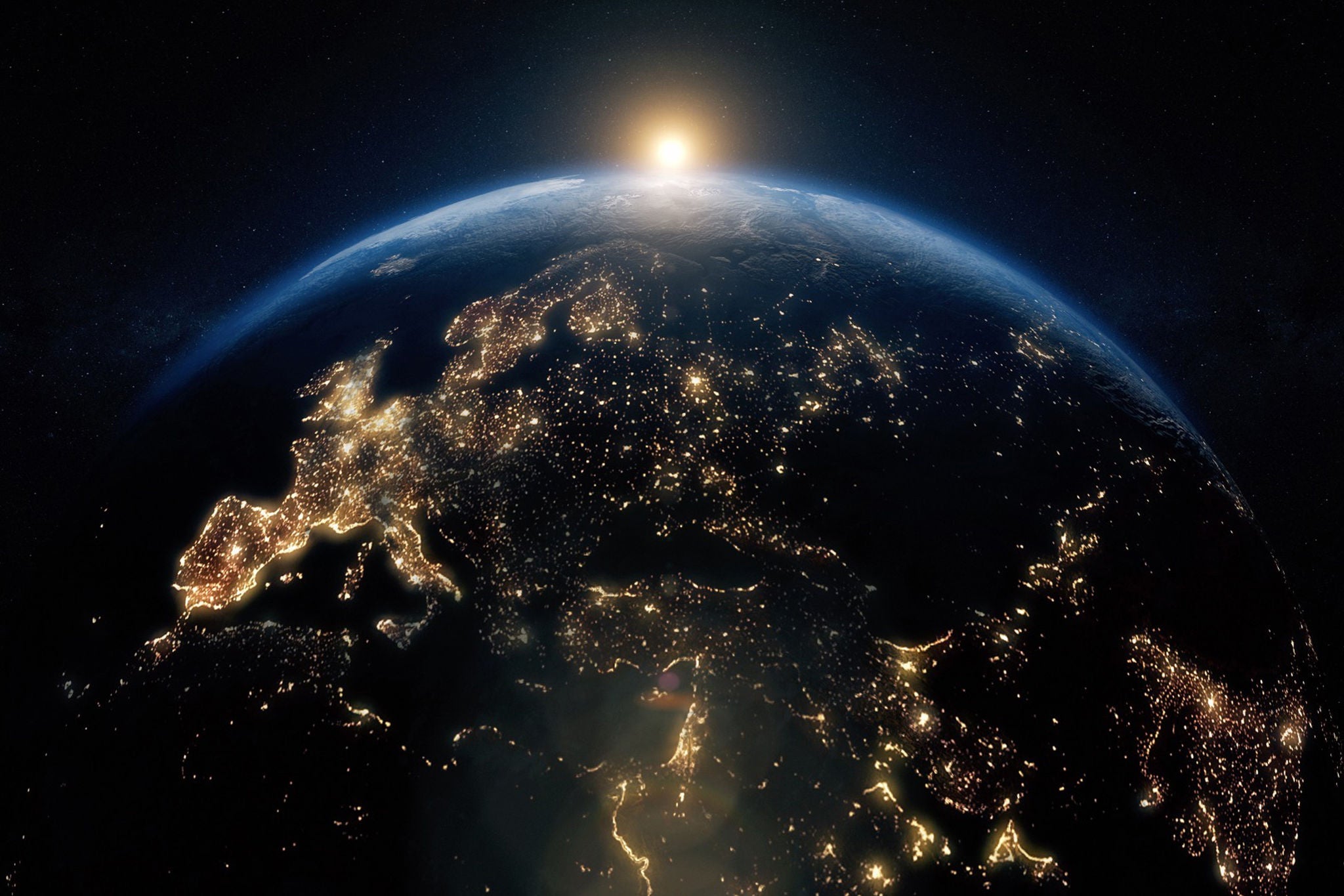 Turning earth viewed from space thumbnail