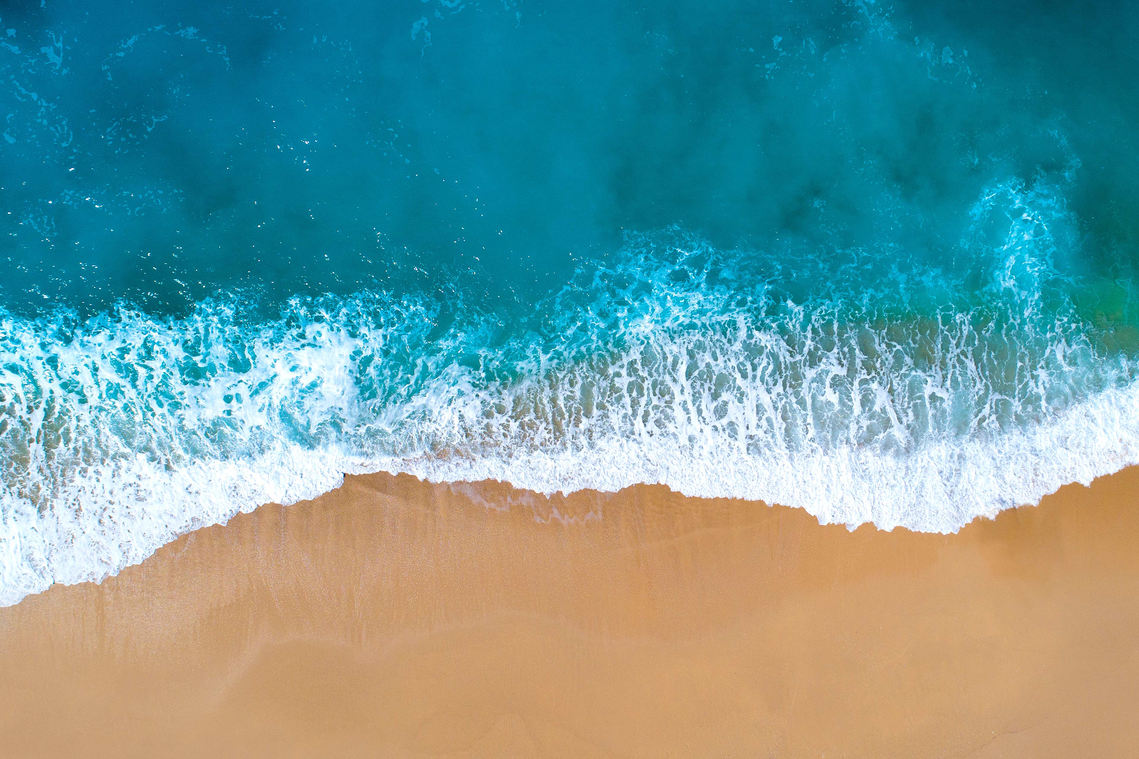 View of empty beach
